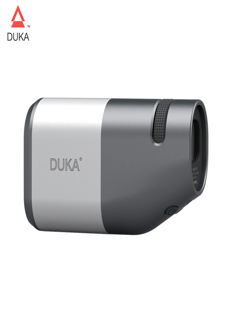 دوكا تلسكوب ومحدد مدى DUKA 2 في 1 TR1 محمول، يعمل بالليزر، مقياس رقمي للمسافة، قياس دقيق يصل إلى 1000 متر، تكبير 6x، أداة قياس متعددة الوظائف - Image 1